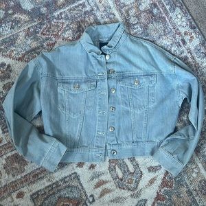 Never worn cropped jean jacket